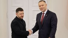 Wołodymyr Zełenski i Karol Nawrocki
