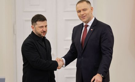 Wołodymyr Zełenski i Karol Nawrocki