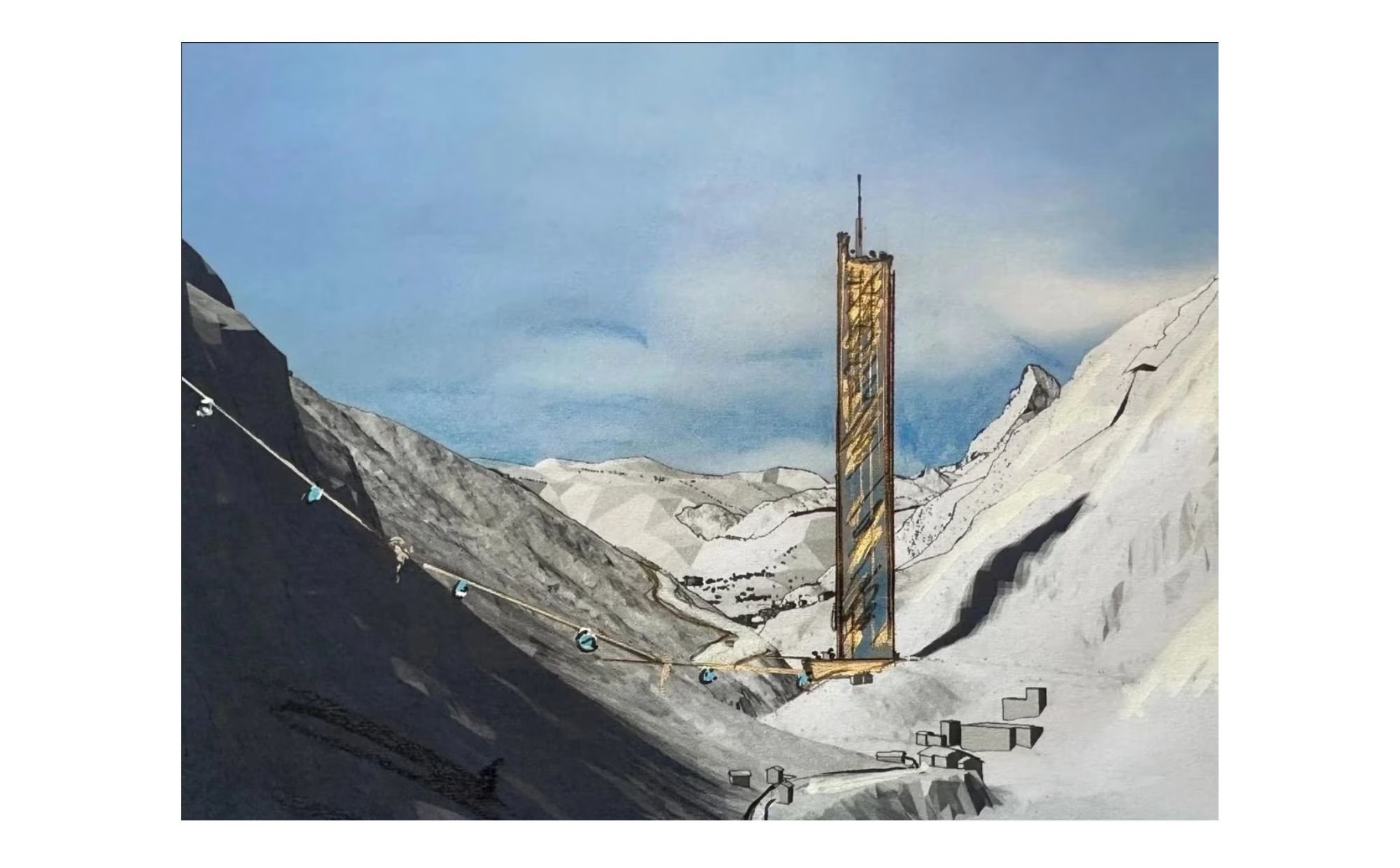 Drapacz chmur w alpejskim kurorcie. Ma być wyższy niż Pałac Kultury i Nauki