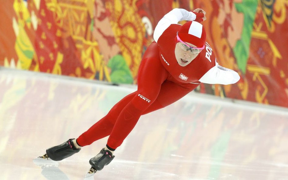 Katarzyna Bachleda-Curuś na olimpijskim torze w Soczi
