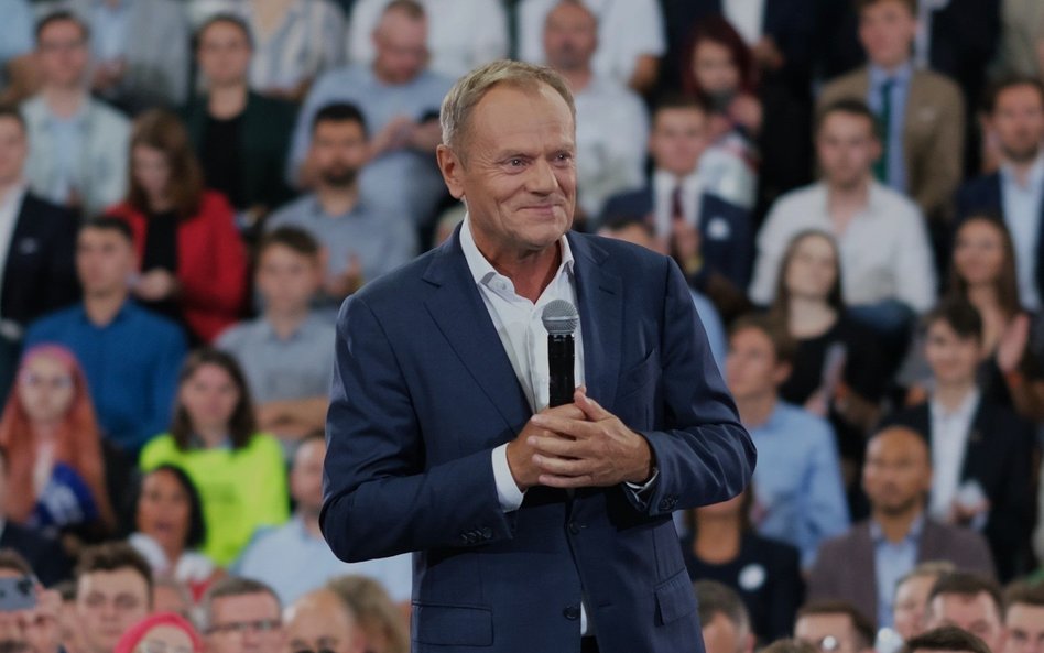 Donald Tusk na konwencji PO w Radomiu