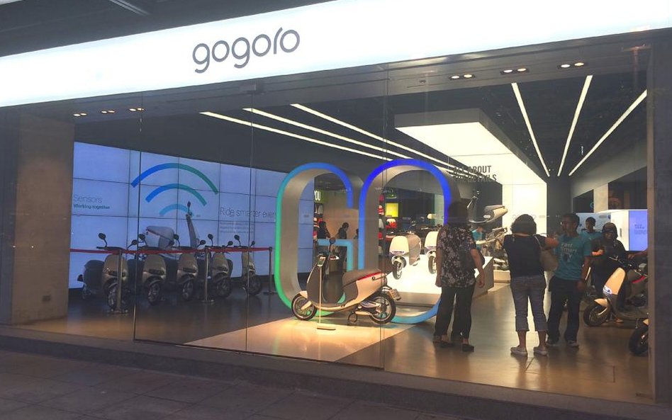 Elektryczny skuter o nazwie gogoro