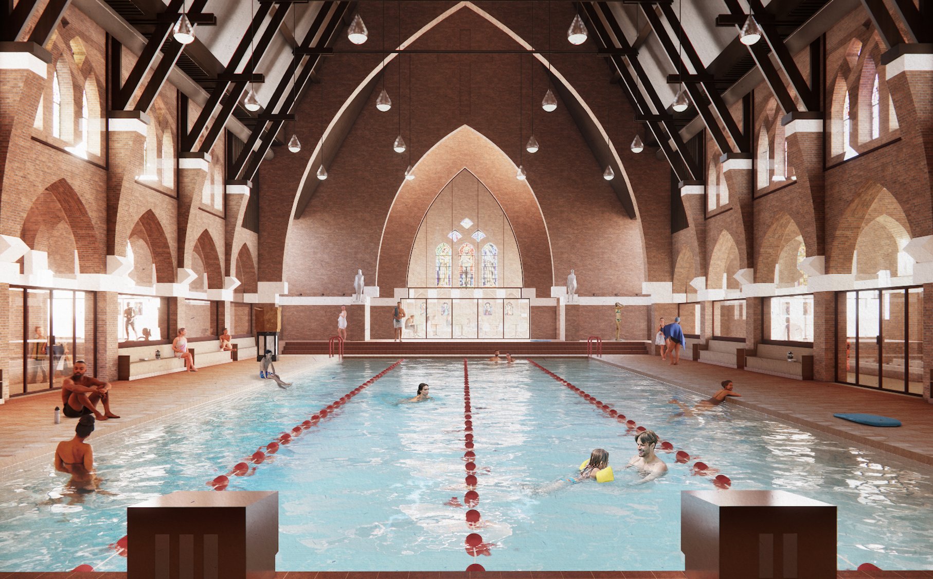 Opuszczony kościół zmieni się w basen. To projekt słynnych architektów