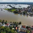 Wysoki stan Odry w miejscowości Krosno Odrzańskie (woj. lubuskie)