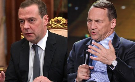 Wiceprzewodniczący Rady Bezpieczeństwa Rosji Dmitrij Miedwiediew i minister spraw zagranicznych Rado