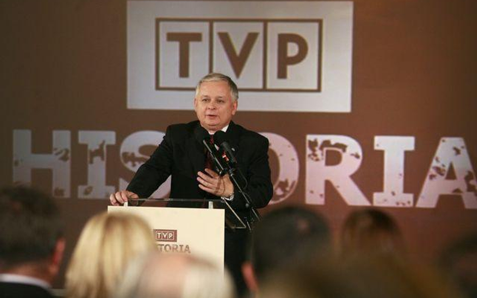 Na otwarciu TVP Historia obecny był m.in, prezydent Lech Kaczyński