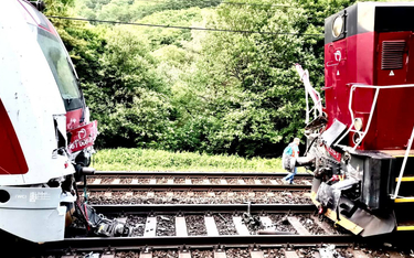 Zderzenie pociągu z lokomotywą na Słowacji. 74 osoby ranne