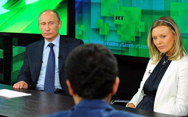Władimir Putin podczas wywiadu dla telewizji RT w 2013 r.
