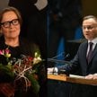 Agnieszka Holland i Andrzej Duda
