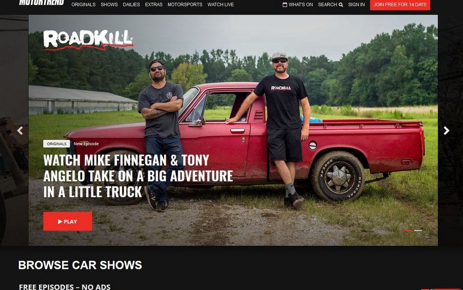TVN Discovery sprowadza do Polski serwis MotorTrend