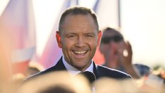 Karol Nawrocki w Bielanach-Jarosławach
