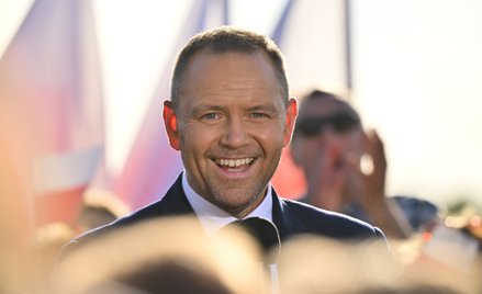 Karol Nawrocki w Bielanach-Jarosławach