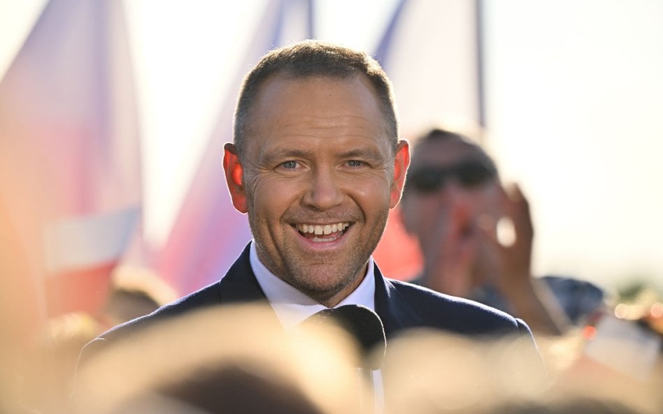 Karol Nawrocki w Bielanach-Jarosławach