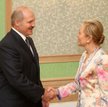 Aleksander Łukaszenko i Benita Ferrero-Waldner