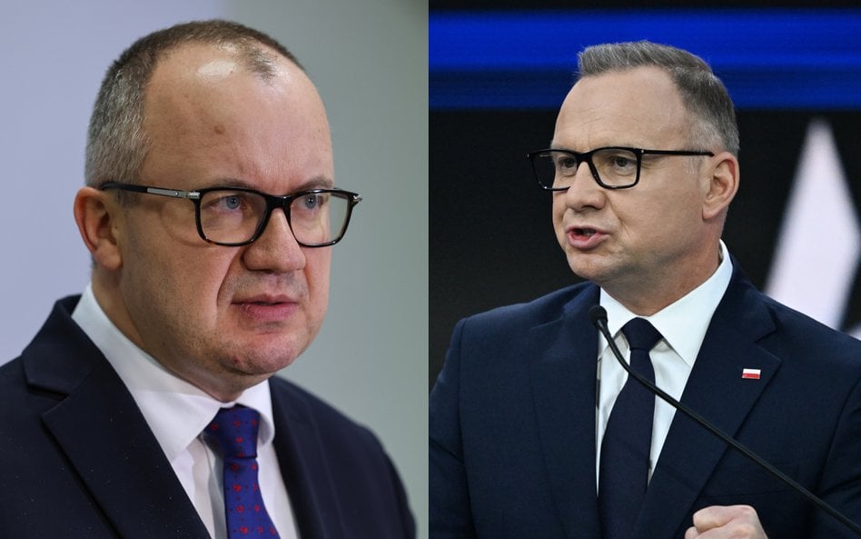Minister sprawiedliwości Adam Bodnar, prezydent Andrzej Duda