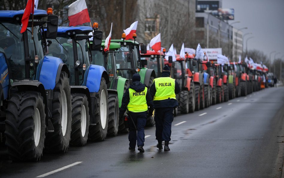 AgroUnia protestowała m.in. pod Kancelarią Premiera