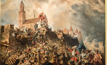 „Oblężenie Częstochowy przez Szwedów” – obraz Franciszka Kondratowicza (namalowany przed 1900 r.)
