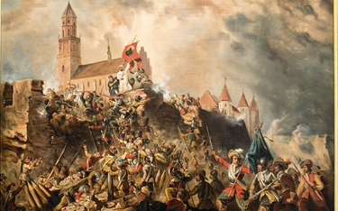 „Oblężenie Częstochowy przez Szwedów” – obraz Franciszka Kondratowicza (namalowany przed 1900 r.)