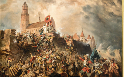 „Oblężenie Częstochowy przez Szwedów” – obraz Franciszka Kondratowicza (namalowany przed 1900 r.)