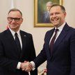 Prezydent Andrzej Duda i prezydent-elekt Karol Nawrocki