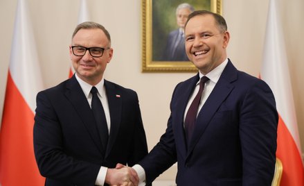 Prezydent Andrzej Duda i prezydent-elekt Karol Nawrocki