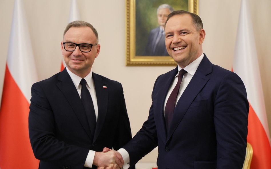 Prezydent Andrzej Duda i prezydent-elekt Karol Nawrocki