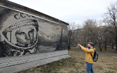 Mozaika z Jurijem Gagarinem w Moskwie
