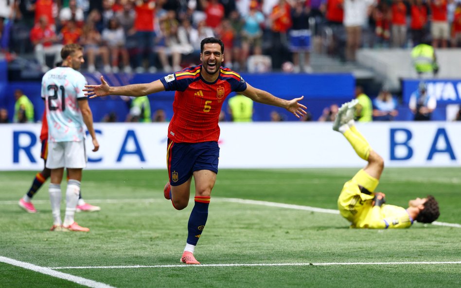 Ćwierćfinał MŚ 2026 Hiszpania – Belgia. Pod koniec meczu na boisko wszedł Mikel Merino i od razu zdo