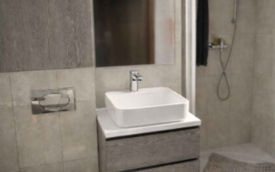 Przykład aranżacji łazienki w hotelu sejmowym wg. Davinci Studio