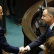 Andrzej Duda po przemówieniu na inauguracyjnym posiedzeniu Sejmu nowej kadencji podszedł do parlamen