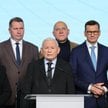 Niektórzy członkowie Komitetu Politycznego PiS, od lewej: Mariusz Błaszczak, Elżbieta Witek, Przemys