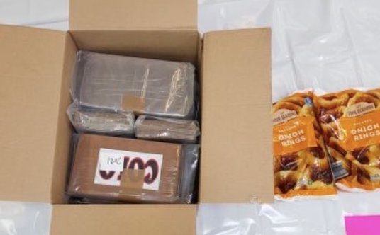 Kokaina była ukryta w ładunku mrożonych krążków cebulowych