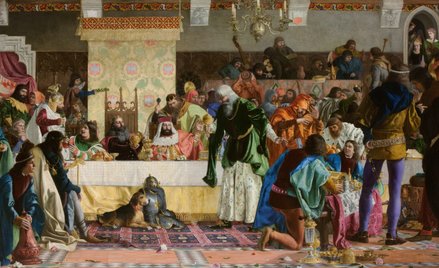 „Uczta u Wierzynka” – obraz Bronisława Abramowicza z 1876 r.