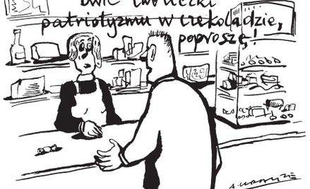 Komentarz rysunkowy. Patriotyzm w czekoladzie