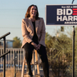 Kamala Harris, kandydatka Partii Demokratycznej na wiceprezydenta, podczas spot- kania wyborczego w 