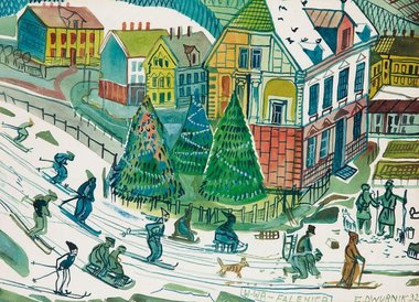 Akwarela Edwarda Dwurnika licytowana będzie na rzecz Wielkiej Orkiestry Świątecznej Pomocy Jurka Ows