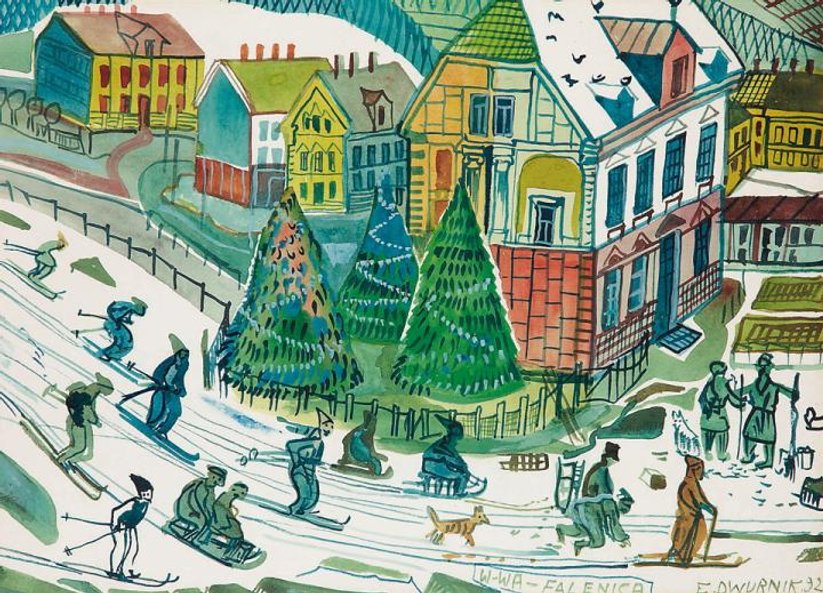 Akwarela Edwarda Dwurnika licytowana będzie na rzecz Wielkiej Orkiestry Świątecznej Pomocy Jurka Ows