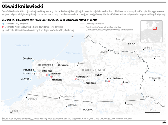 Obwód królewiecki, najbardziej zmilitaryzowany obszar Federacji Rosyjskiej