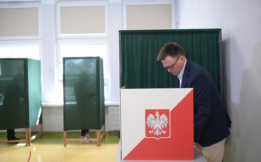 Wybory samorządowe 2024. Marszałek Sejmu Szymon Hołownia.