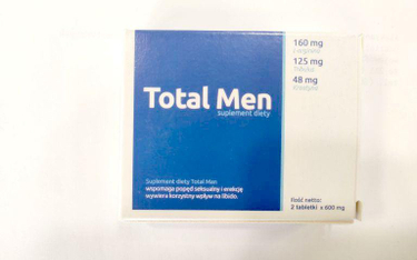 GIS ostrzega przed tabletkami na potencję "Total Men"