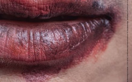 Plakat do „Wyzwolenia” Radka Rychcika w Teatrze im. Słowackiego w Krakowie.