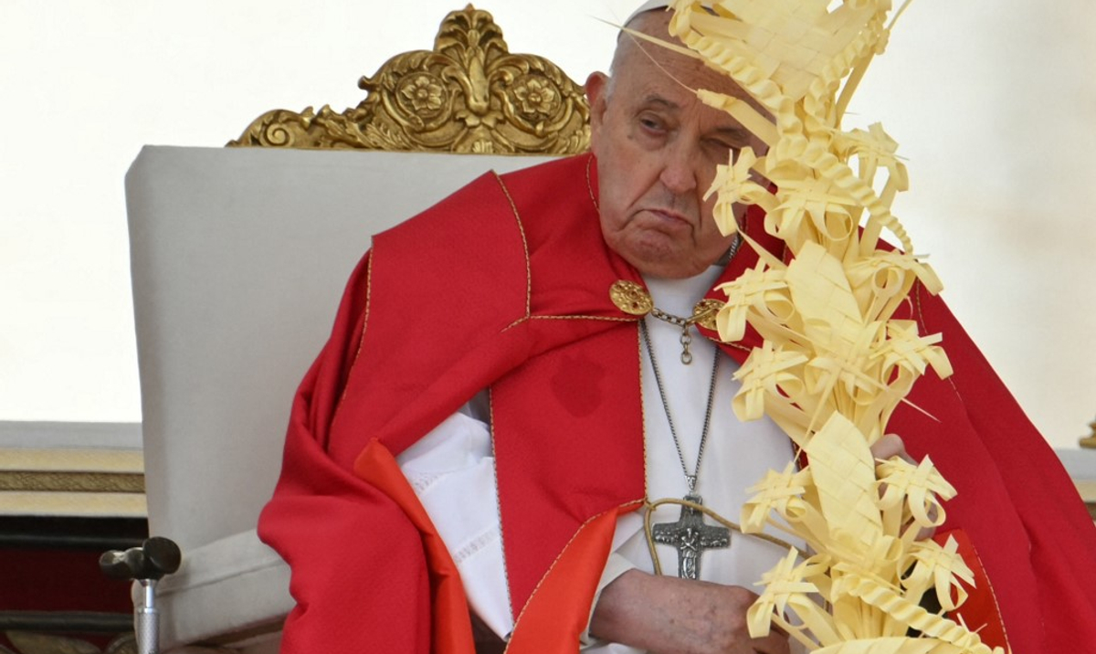 Pope Francis refrained from reading the homily.  The Vatican does not give a reason