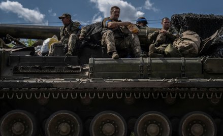 Ukraińscy żołnierze na pograniczu obwodu kurskiego