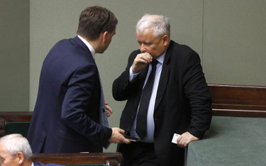 Minister sprawiedliwości Zbigniew Ziobro i prezes PiS Jarosław Kaczyński