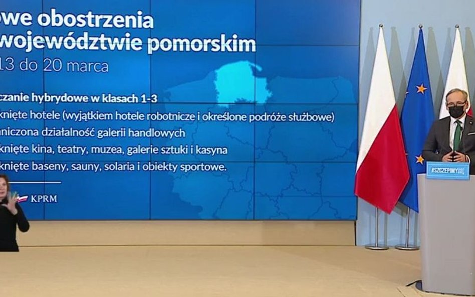 Niedzielski: Zamykamy Pomorskie – hotele, baseny, obiekty sportowe