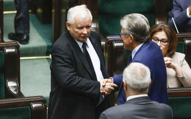 Jarosław Kaczyński i Stanisław Piotrowicz w Sejmie poprzedniej kadencji