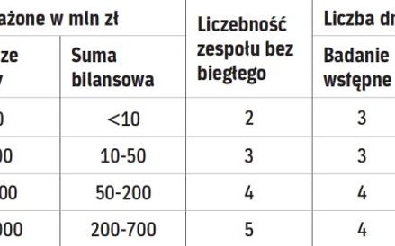 O liczebności zespołu decyduje wielkość firmy