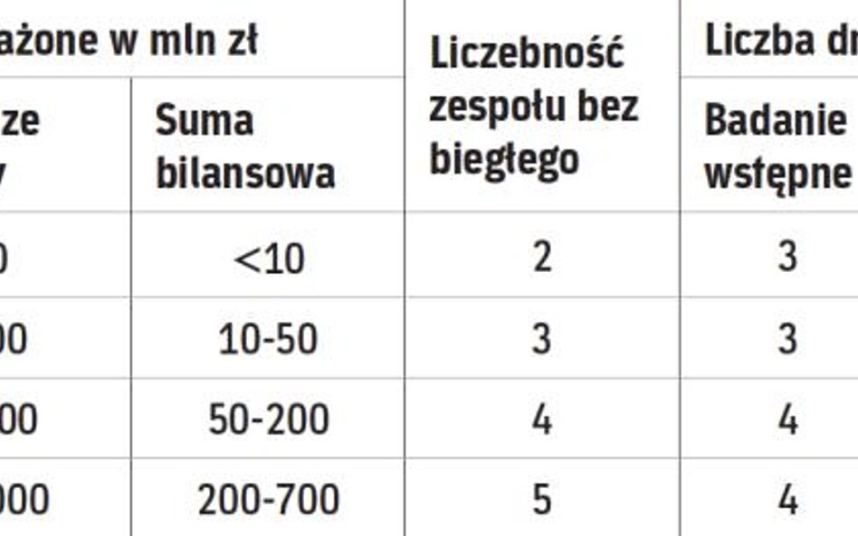 O liczebności zespołu decyduje wielkość firmy