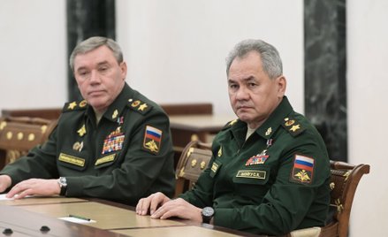 Gen. Walery Gierasimow i minister obrony Siergiej Szojgu