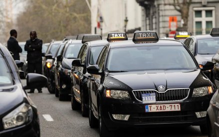 Strajk taksówkarzy sparaliżował Brukselę